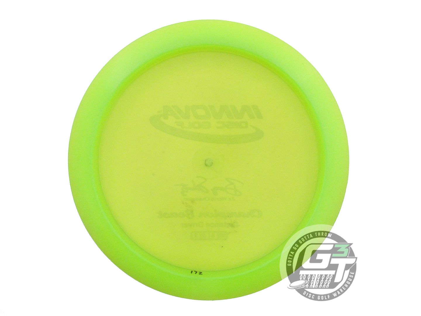 USED Innova Champion Beast 172g Lime White Stamp Distance Driver Golf Disc