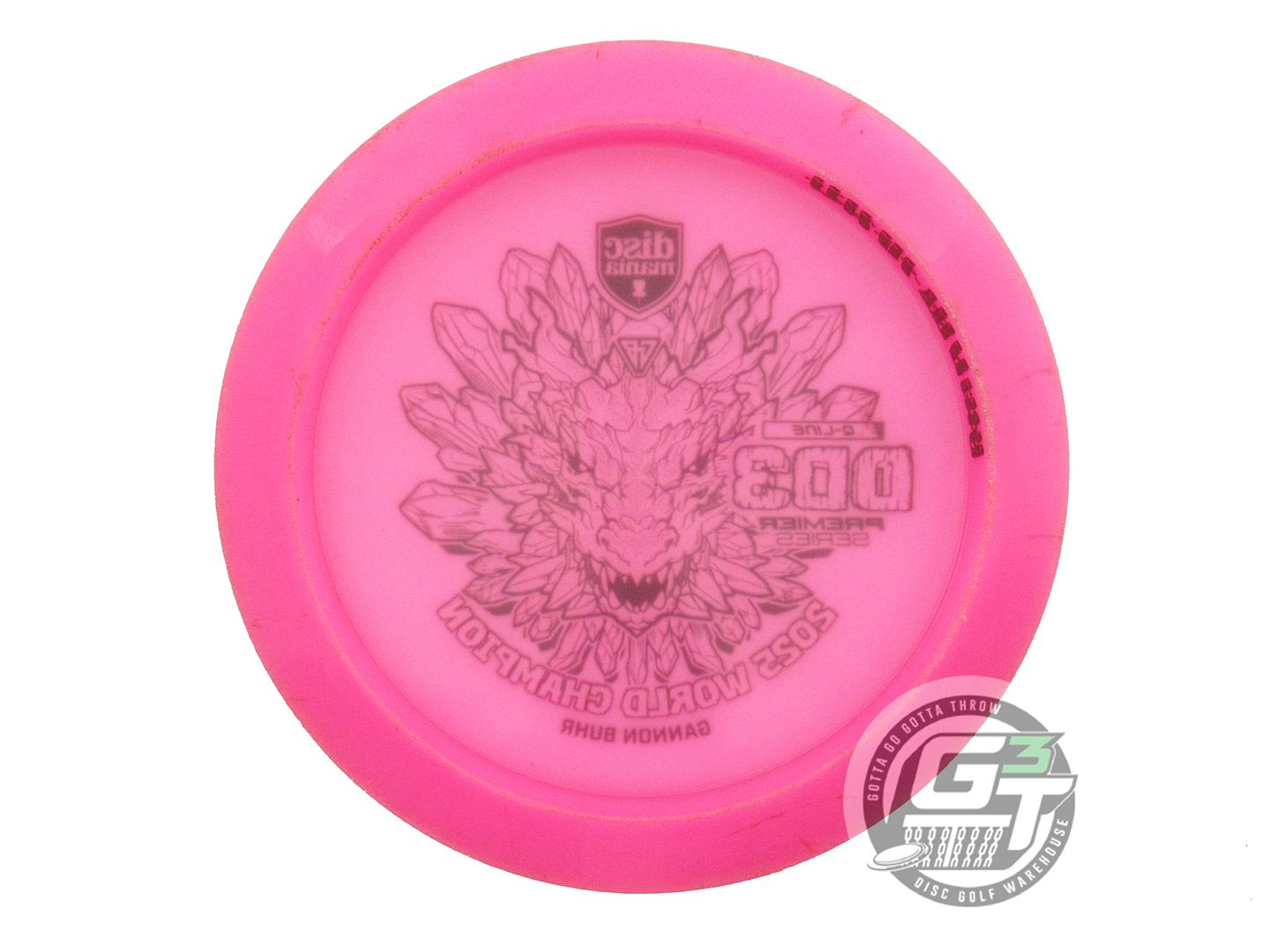 USED DiscMania [BUHR] CHAMP Q-Line DD3 174g Pink Distance Driver Golf Disc