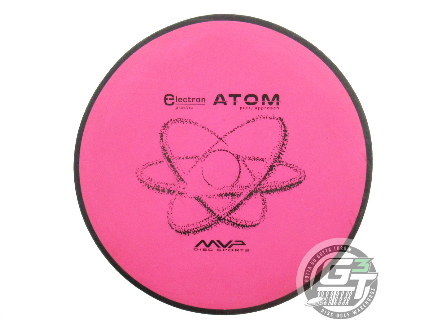 USED MVP Disc Sports Electron Atom 175g Pink Putter Golf Disc