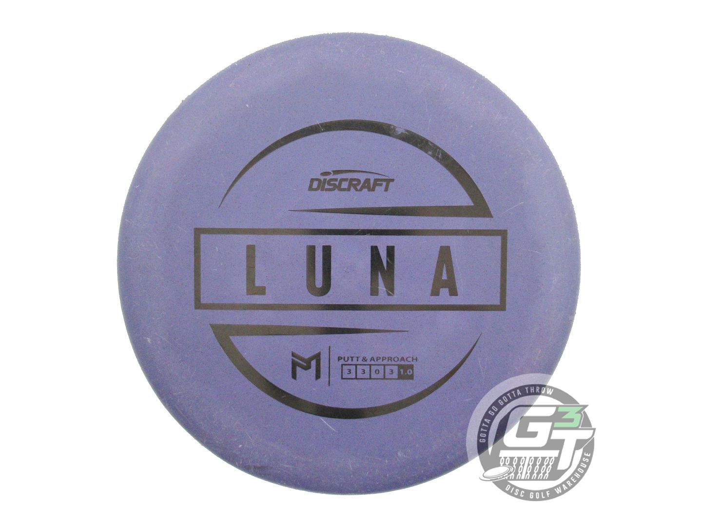 USED Discraft [McBETH] Jawbreaker Luna 171g Purple Black Stamp Putter Golf Disc
