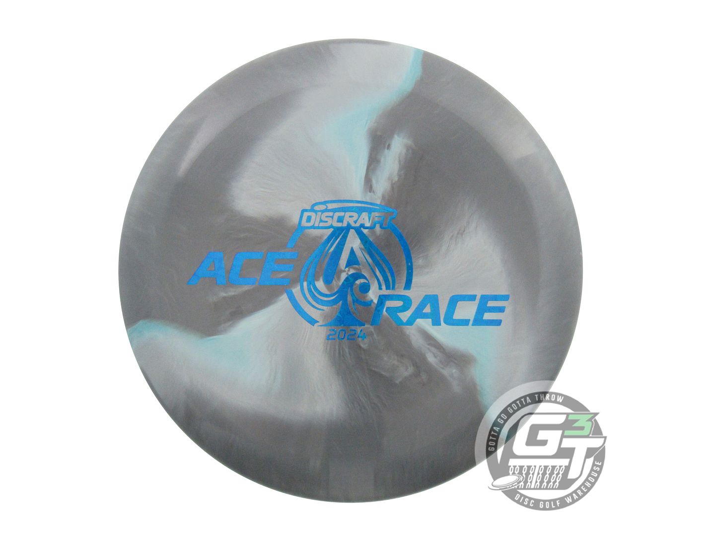 USED Discraft [ACE RACE] ESP Prototype 176g Gray-Teal Putter Golf Disc