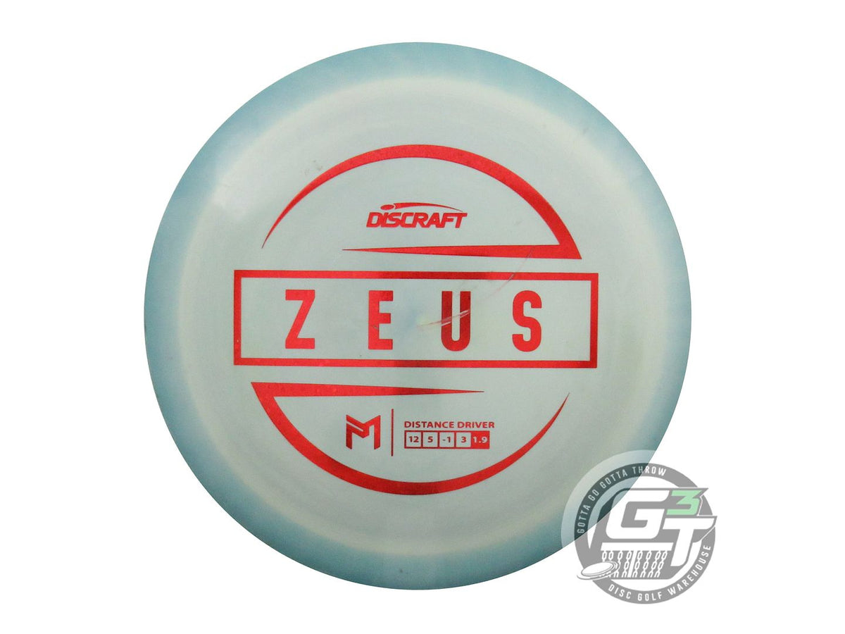 USED Discraft [McBETH] ESP Zeus 174g Teal-Sage Red Glitter Foil Driver Golf Disc