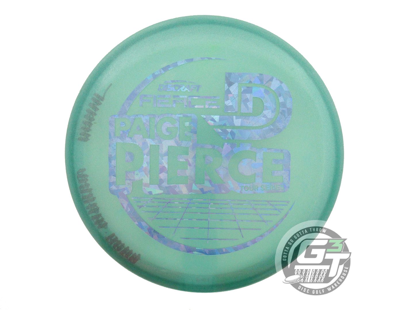 USED Discraft [PIERCE] Metallic Z Fierce 169g Green Blue Shatter Putter Disc