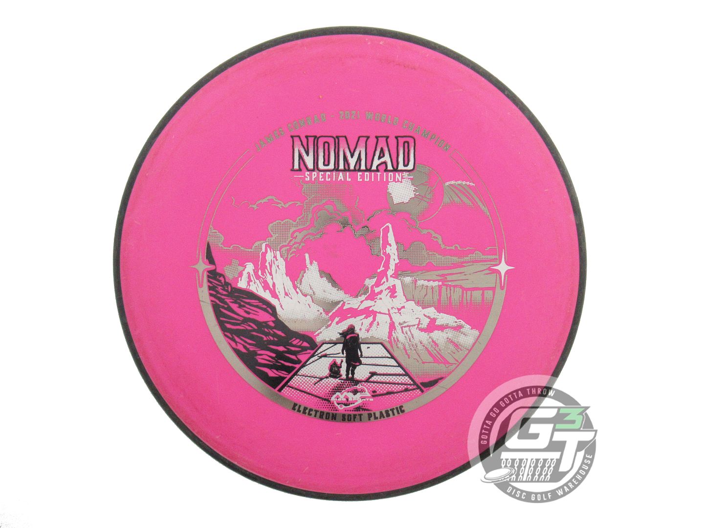 USED MVP Disc Sports SE [CONRAD] Electron Soft Nomad 173g Pink Putter Golf Disc
