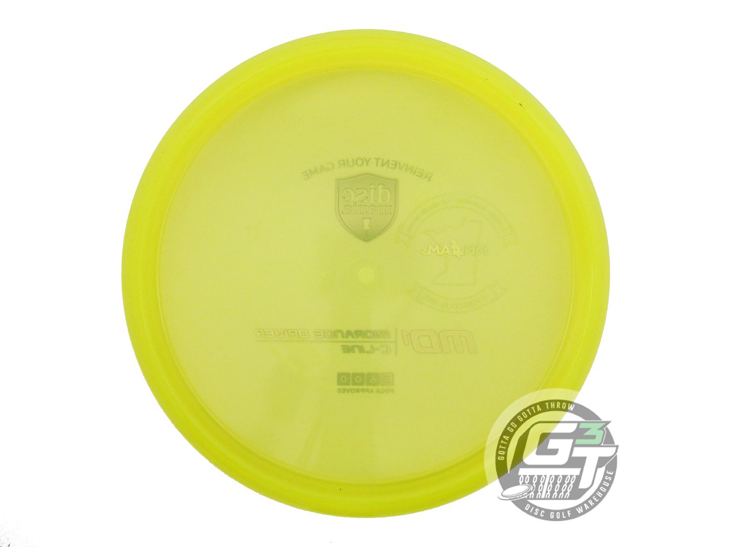 USED DiscMania [MN AMDGC] C-Line MD1 177g Yellow Blue Foil Midrange Golf Disc