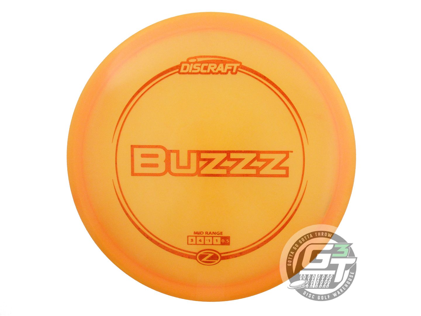 USED Discraft Z Buzzz 178g Orange Orange Star Foil Midrange Golf Disc