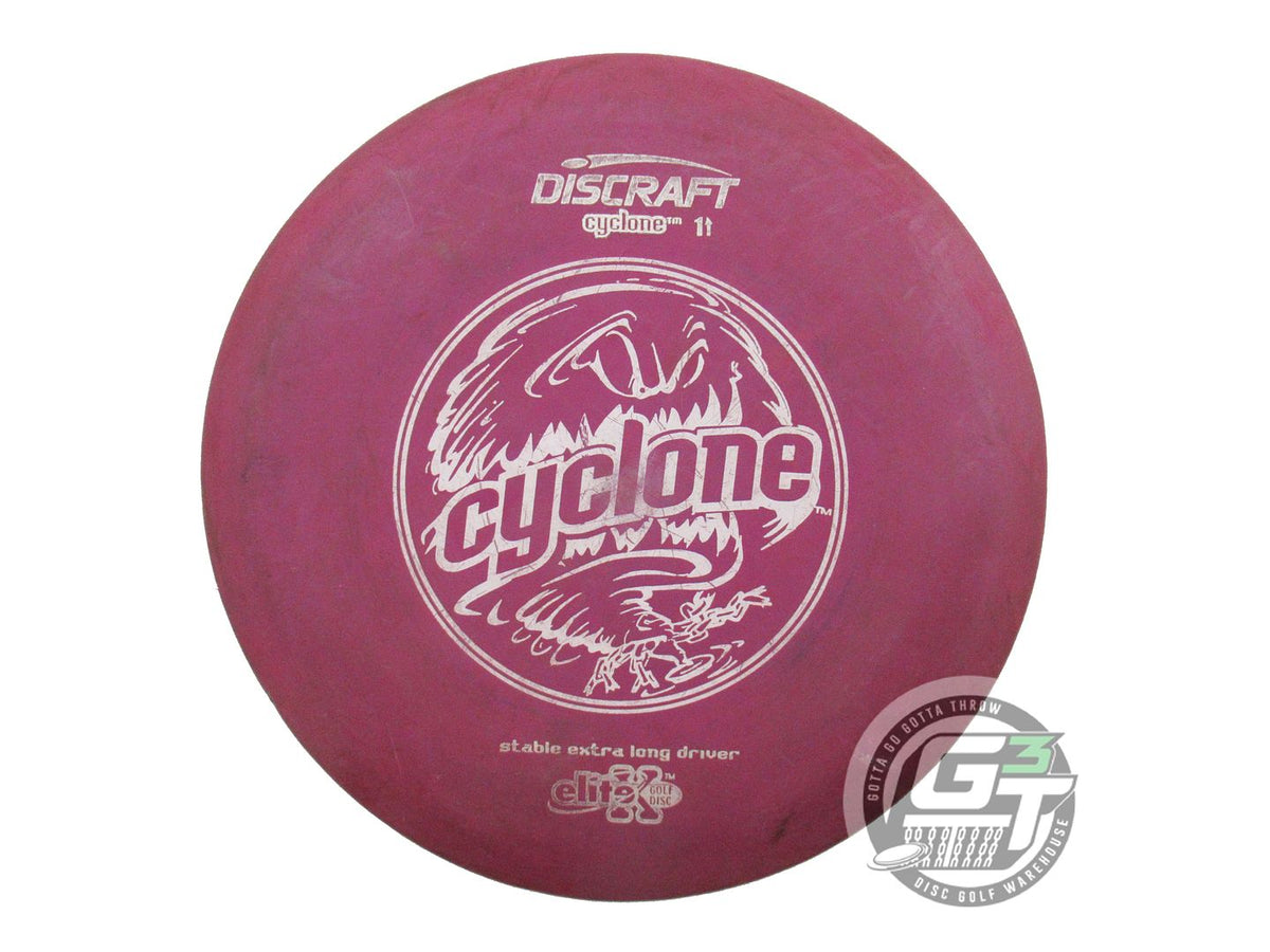 USED Discraft X Cyclone 170g Purple White Stamp Fairway Driver Golf Di ...