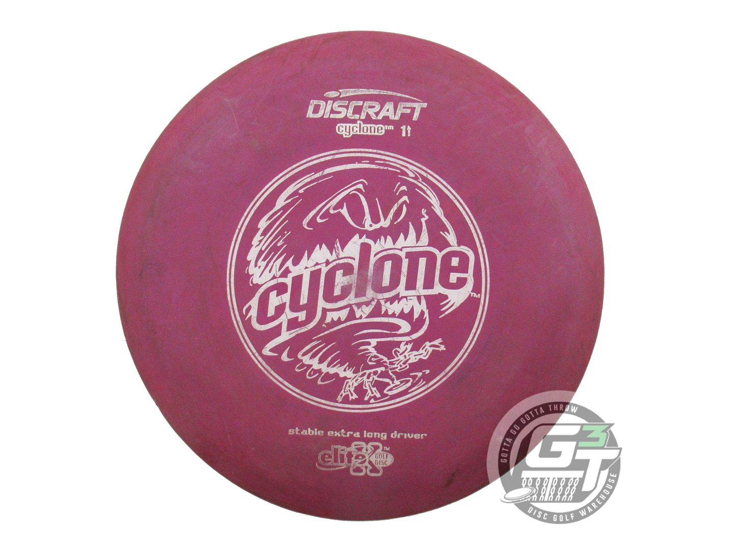 USED Discraft X Cyclone 170g Purple White Stamp Fairway Driver Golf Disc