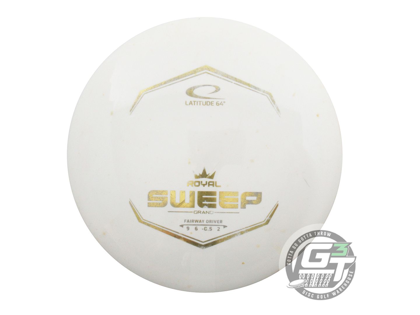 USED Latitude 64 Royal Grand Sweep 174g White Gold Foil Fairway Driver Golf Disc