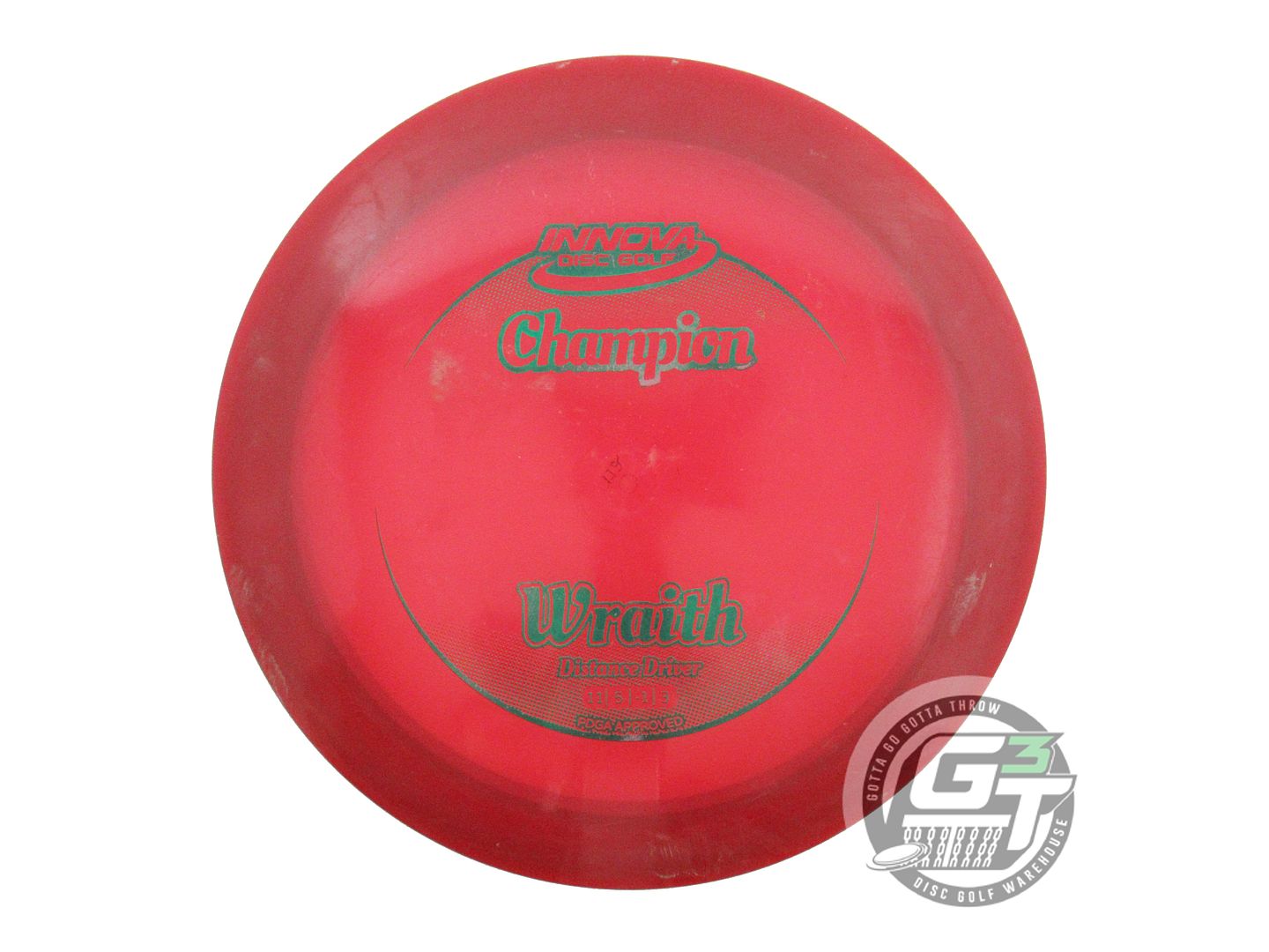 USED Innova Champion Wraith 172g Red Green Foil Distance Driver Golf Disc