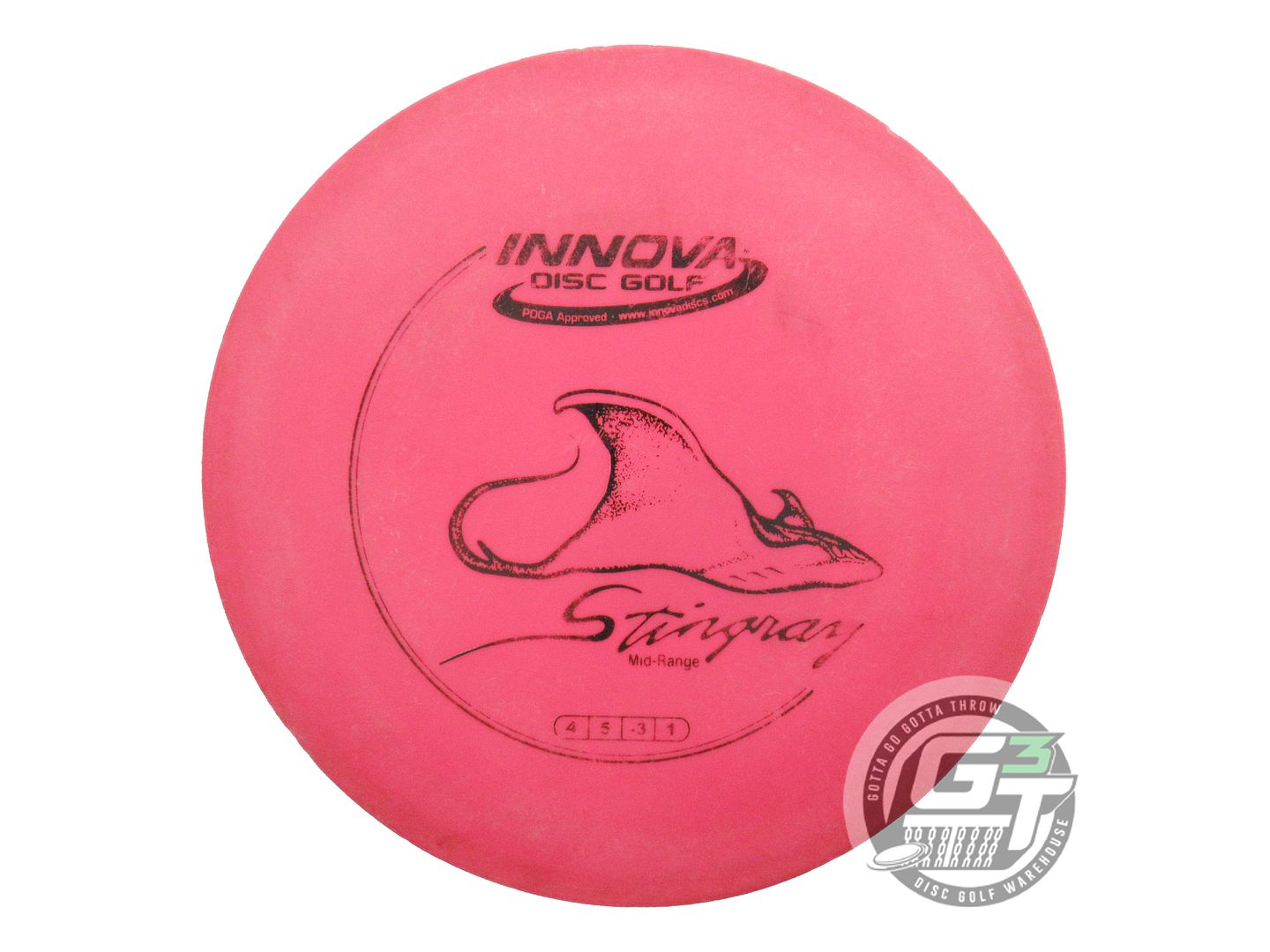 USED Innova DX Stingray 180g Pink Black Stamp Midrange Golf Disc