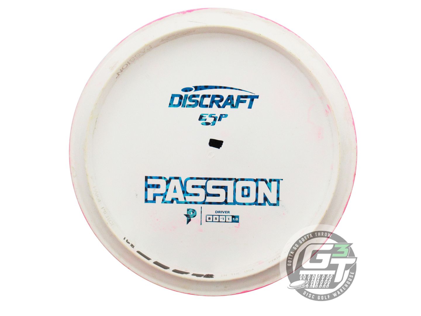 USED Discraft [PIERCE] Backstamp ESP Passion 168g White HOME DYED Driver Disc