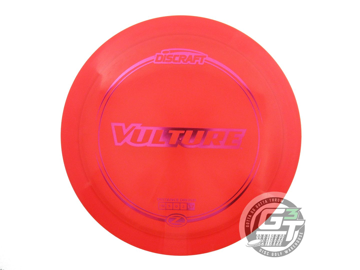 USED Discraft Z Vulture 174g Red Magenta Foil A Distance Driver Golf Disc