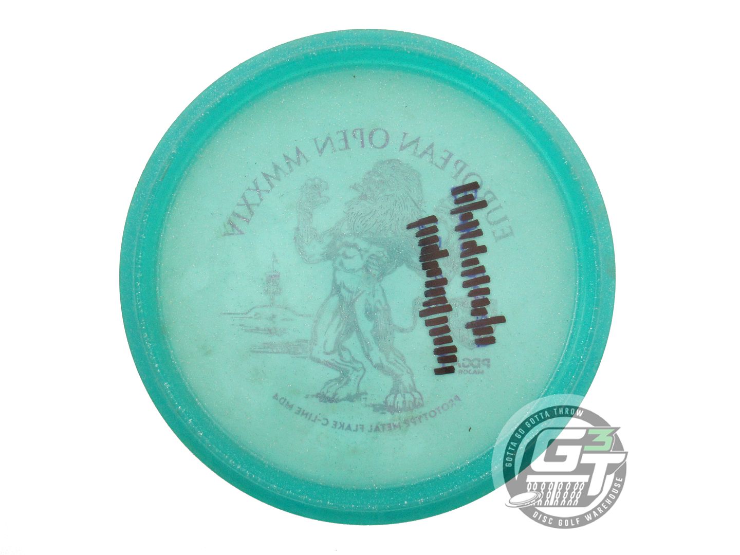 USED DiscMania PROTO Metal Flake C-Line MD4 177g Seafoam Midrange Golf Disc