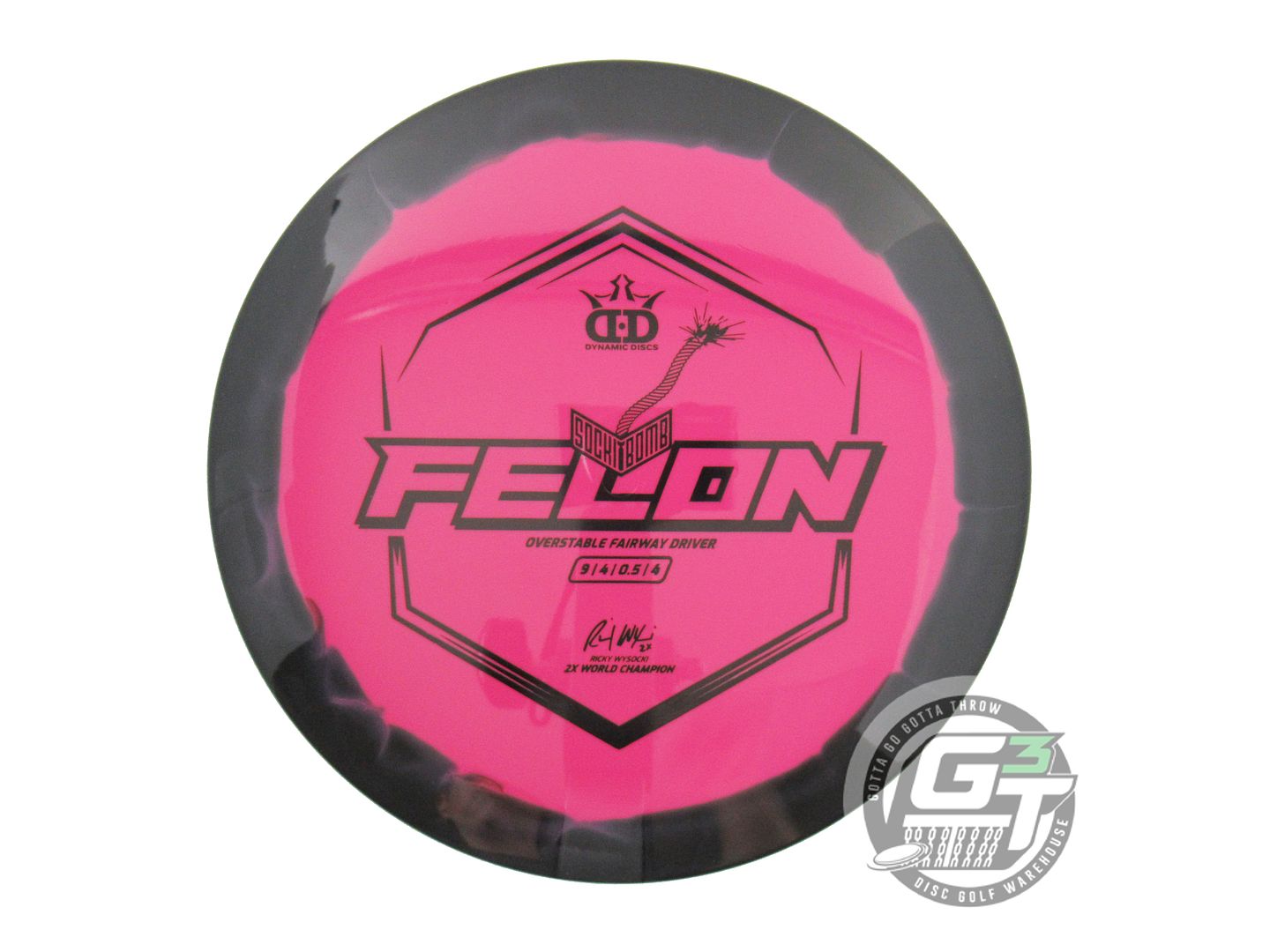 Dynamic Discs Limited Edition Ricky Wysocki Ignite Stamp V1 Supreme Orbit Sockibomb Felon Fairway Driver Golf Disc (Individually Listed)