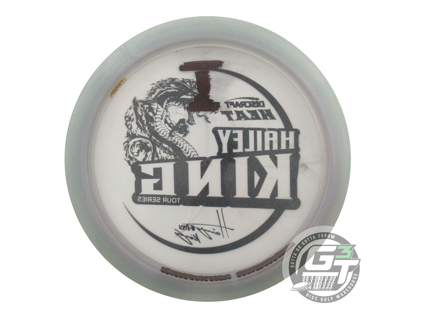 USED Discraft [KING] Metallic Z Heat 173g Smoke Black Stamp Driver Golf Disc