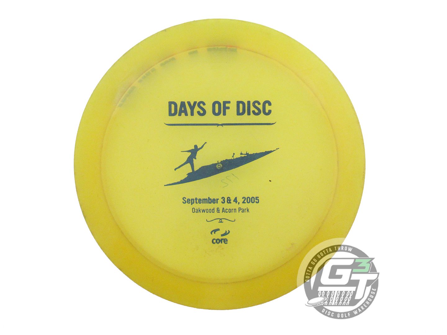 USED Discraft Z Crush 172g Yellow Blue Stamp OOP Distance Driver Golf Disc