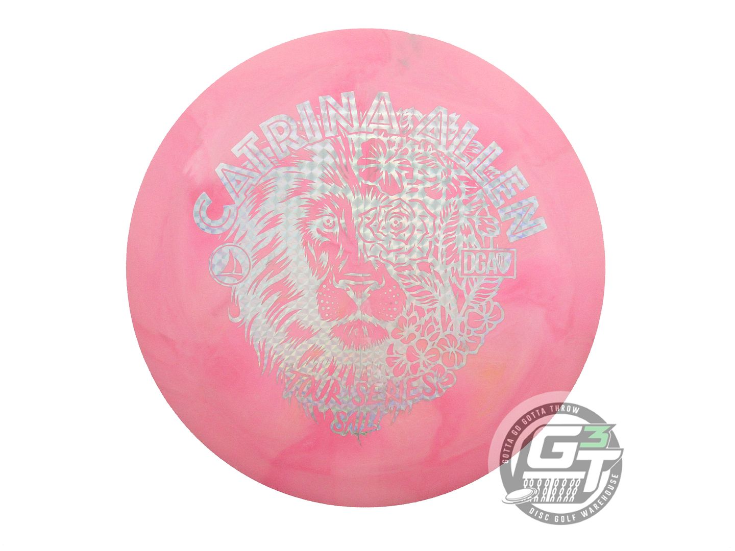 USED DGA [ALLEN] ProLine Sail 175g Pink Silver Prism Foil Distance Driver Disc