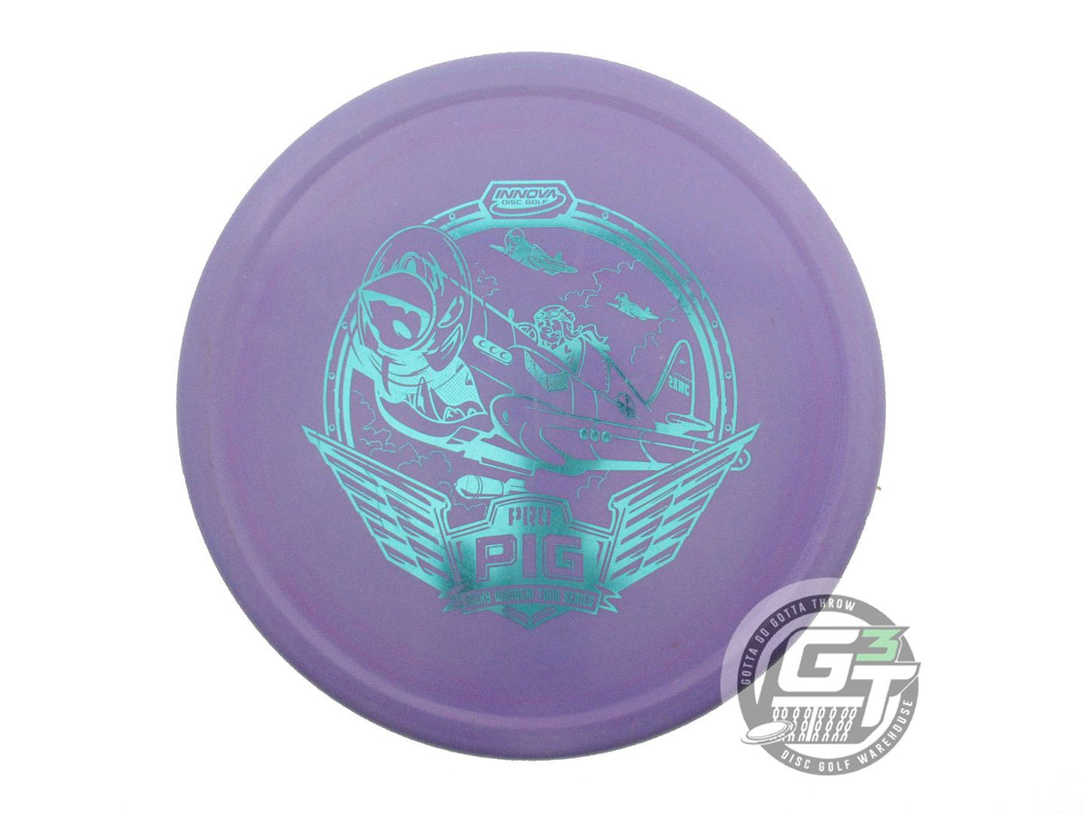 USED Innova [WYSOCKI] Glow Pro Pig 175g Purple Aqua Foil Putter Golf D ...
