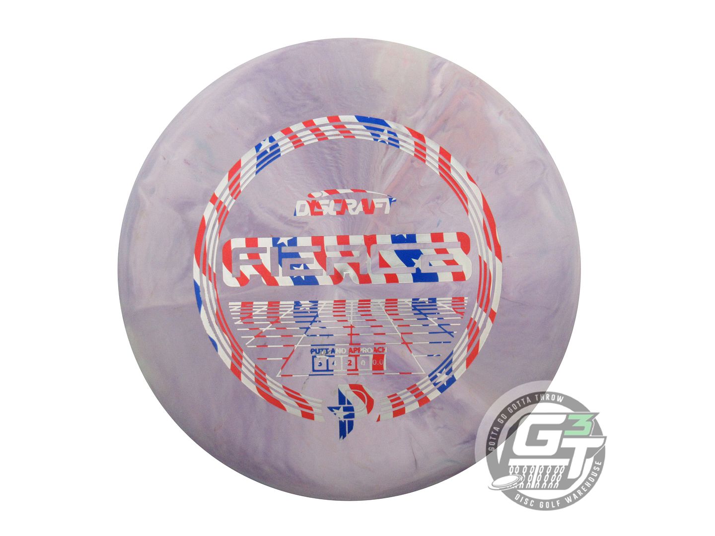 USED Discraft [PIERCE] Jawbreaker Fierce 170g Lilac-Gray Putter Golf Disc