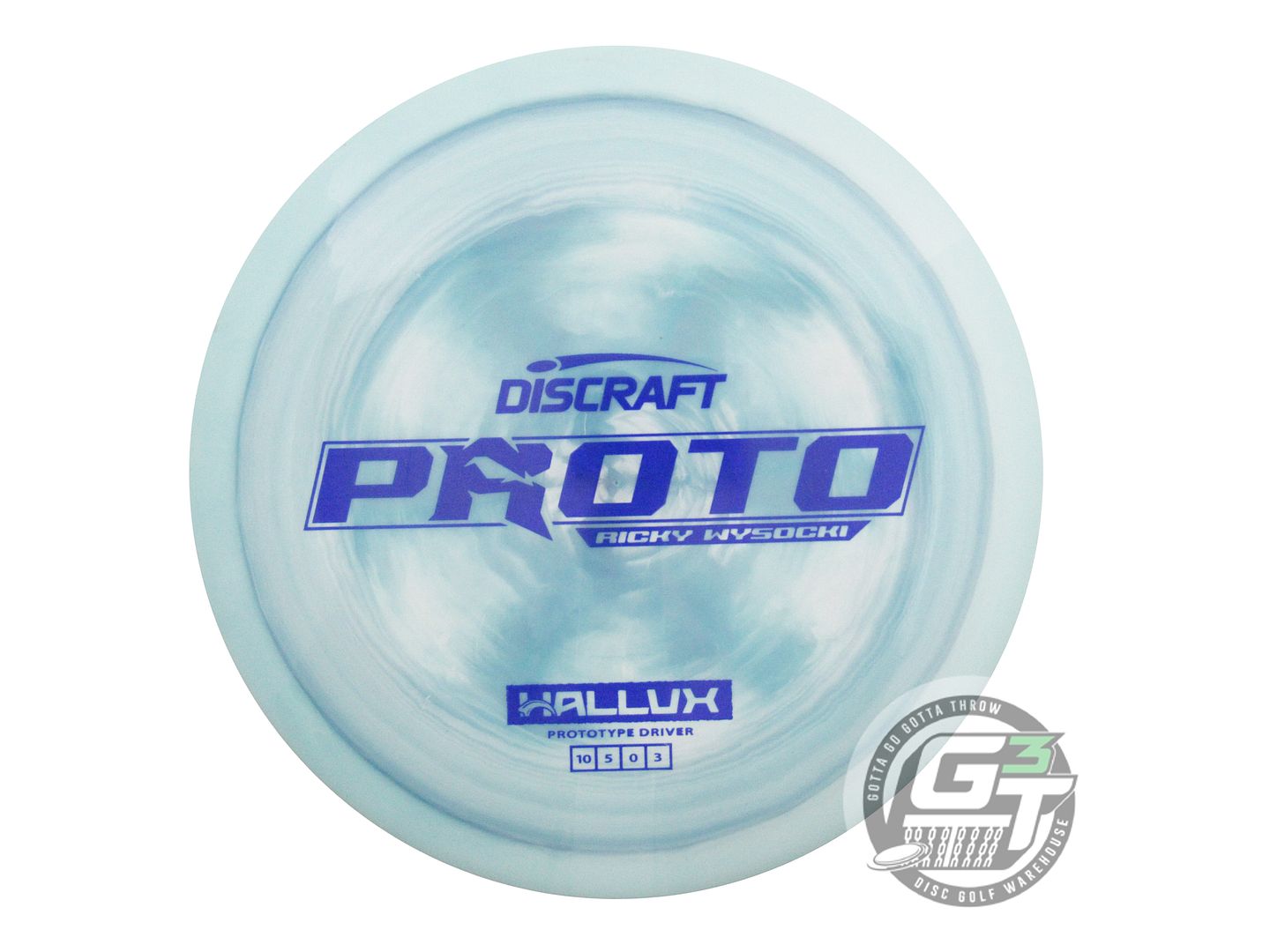 USED Discraft [WYSOCKI] PROTO ESP Hallux 174g Teal Blue Stamp Driver Golf Disc