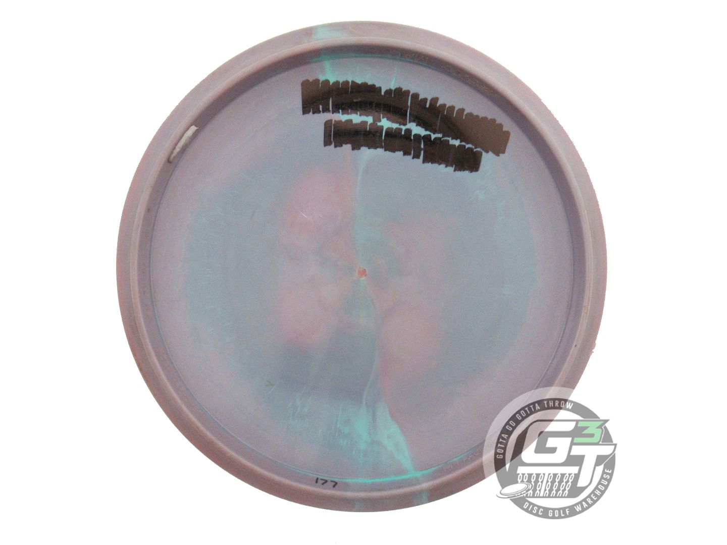 USED Discraft [McBETH] X Malta 177g Gray-Teal Wood Grain Foil Midrange Golf Disc