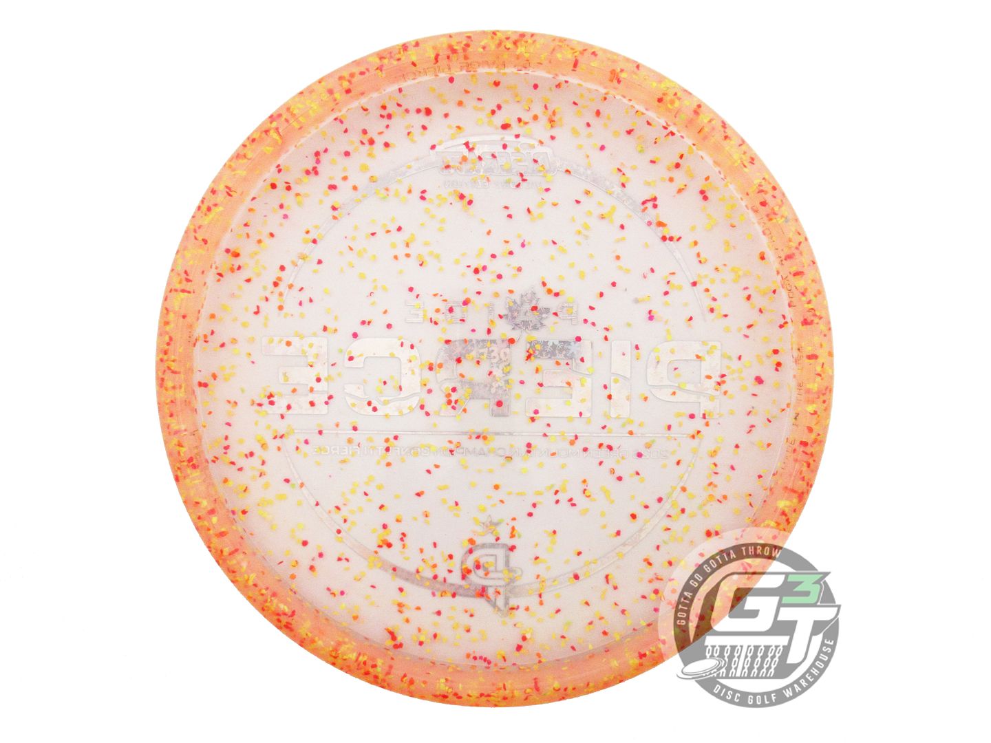 NOS Discraft [PIERCE] GMC Confetti Z Fierce 173g Snowflake Foil Putter Golf Disc