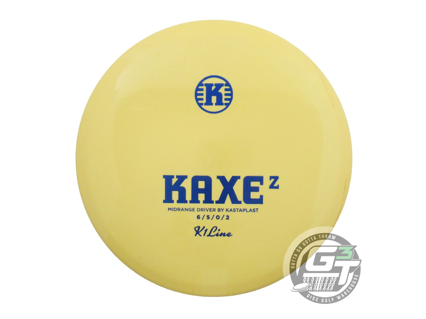 USED Kastaplast K1 Kaxe Z 174g Yellow Blue Foil Midrange Golf Disc