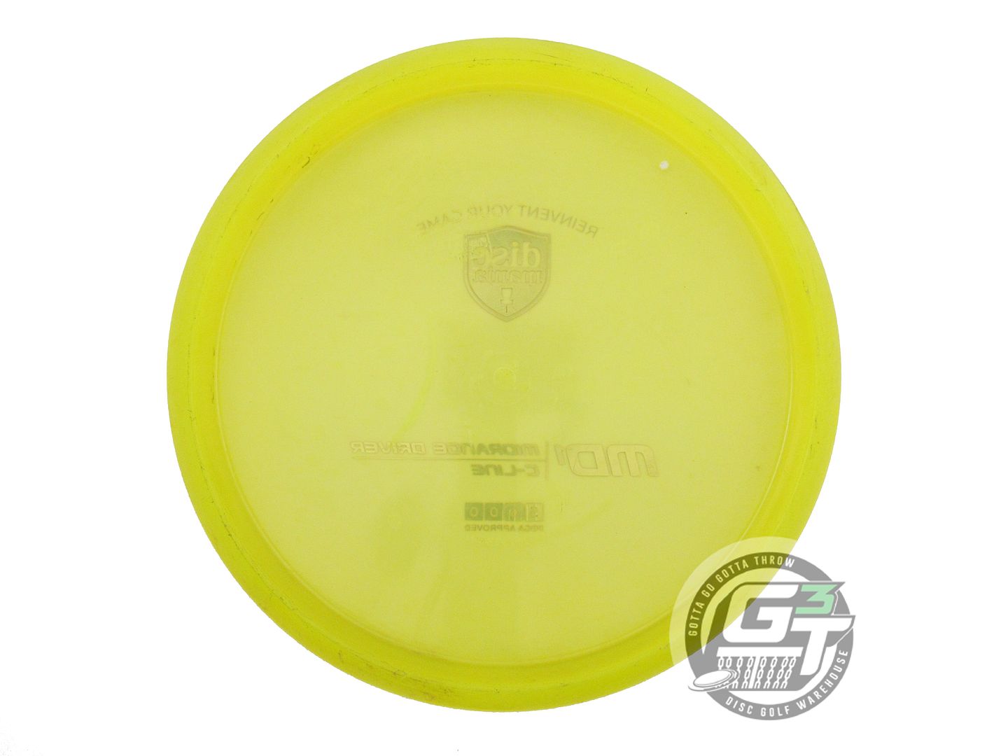 USED DiscMania C-Line MD1 177g Yellow Pink Foil Midrange Golf Disc