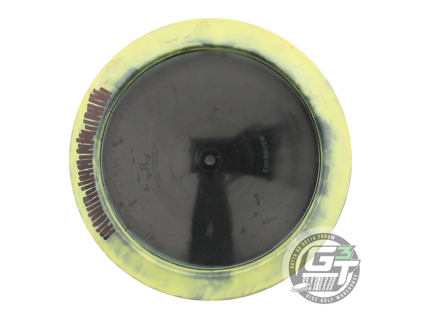USED Dynamic Discs [RATHBUN] Fuzion Orbit Enforcer 175g Yellow-Black Driver Disc