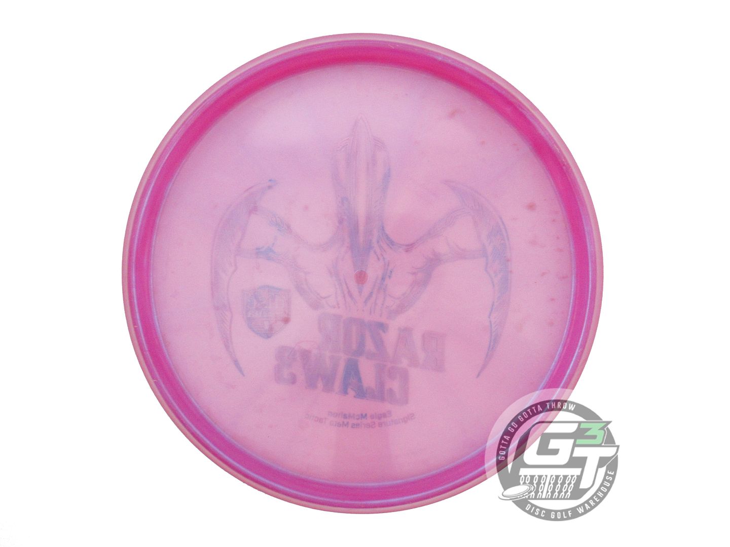 USED DiscMania RAZOR CLAW 3 Meta Tactic 174g Magenta Flag Foil Putter Golf Disc