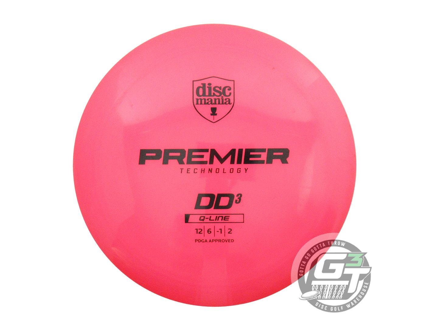 USED DiscMania Q-Line DD3 174g Pink Black Stamp Distance Driver Golf Disc