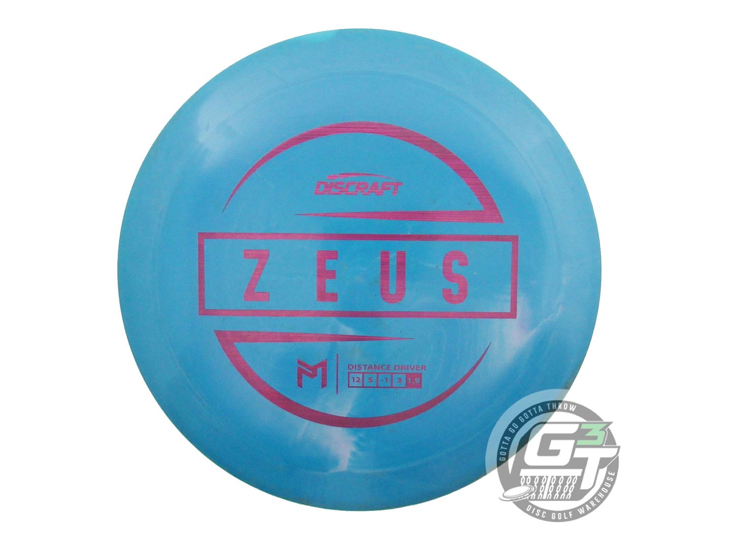 USED Discraft [McBETH] ESP Zeus 175g Blue Purple Laser Foil Driver Golf Disc