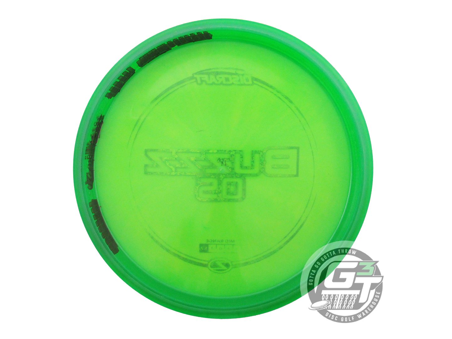 USED Discraft Z Buzzz OS 180g Green Shamrock Foil Midrange Golf Disc