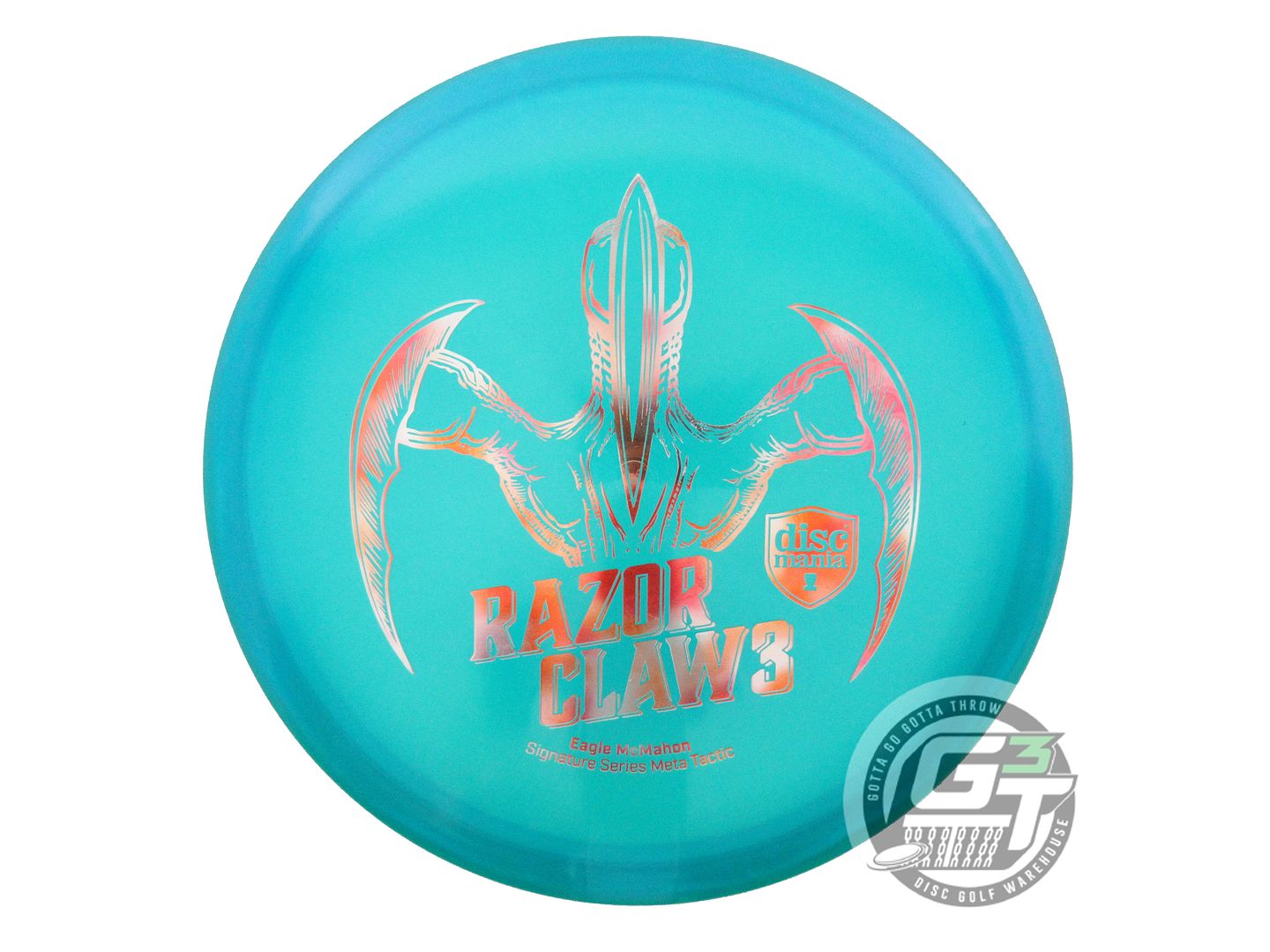 NOS DiscMania RAZOR CLAW 3 Meta Tactic 173g Teal Cloud Foil Putter Golf Disc