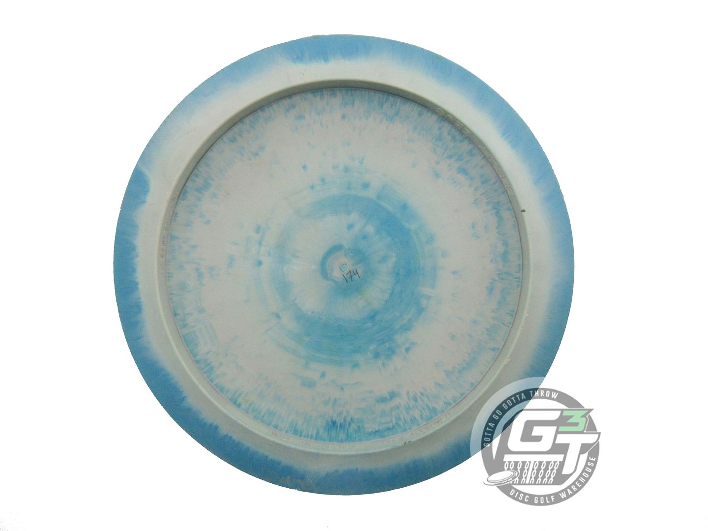 USED Discraft [McBETH] ESP Zeus 174g Teal Gray Wiped Stamp Driver Golf Disc