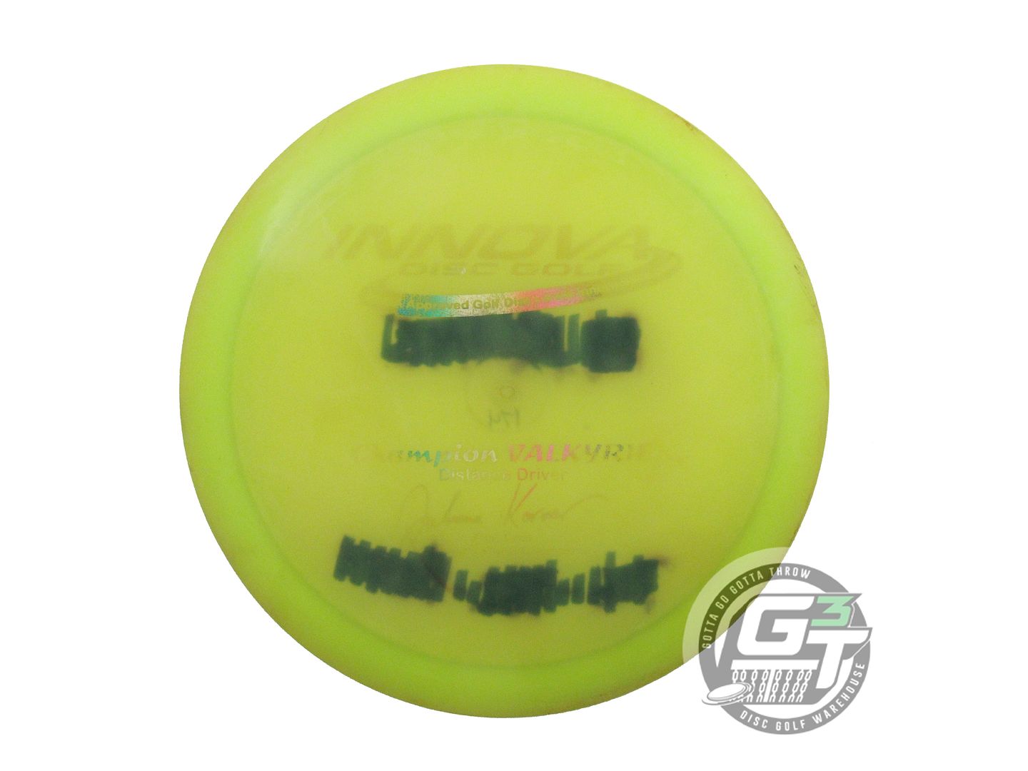 USED Innova [KORVER 5X] Champion Valkyrie 174g Yellow Rainbow PFN  Driver Disc