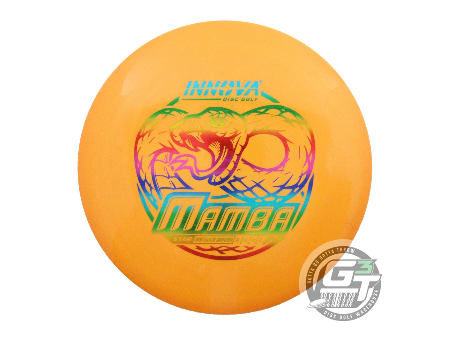 USED Innova Star Mamba 171g Orange Rainbow Foil Distance Driver Golf Disc