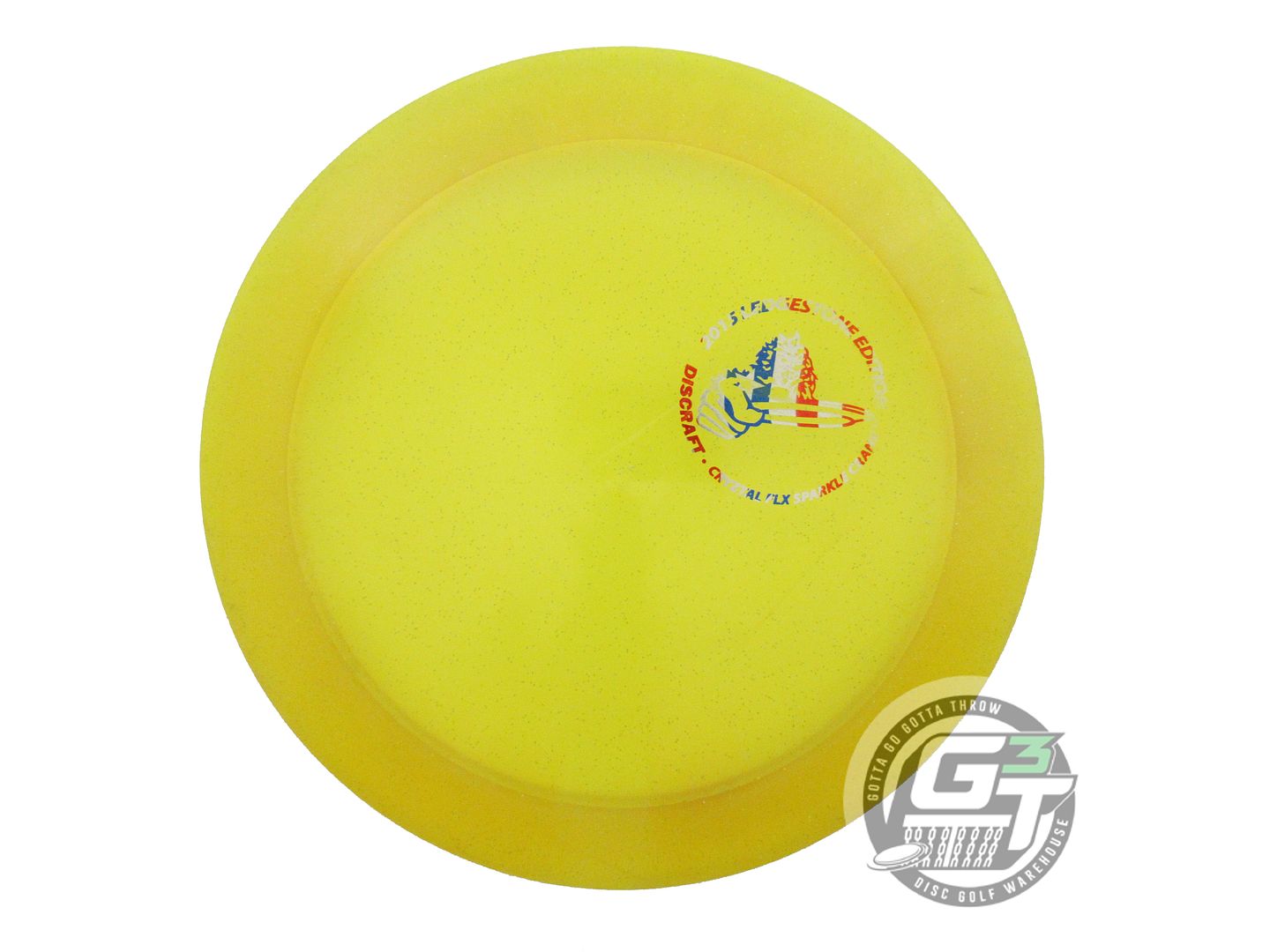 USED Discraft [LEDGESTONE] CryZtal FLX Sparkle Crank 175g Yellow Driver Disc