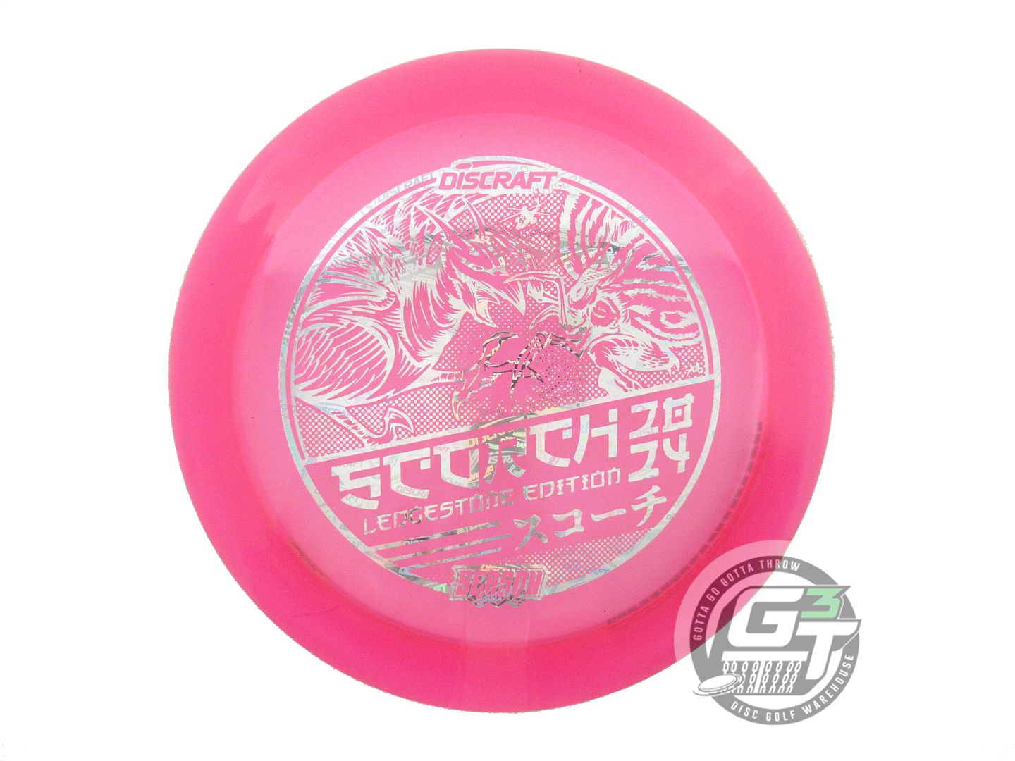 USED Discraft [LEDGESTONE] CryZtal Scorch 175g Pink Distance Driver Golf Disc