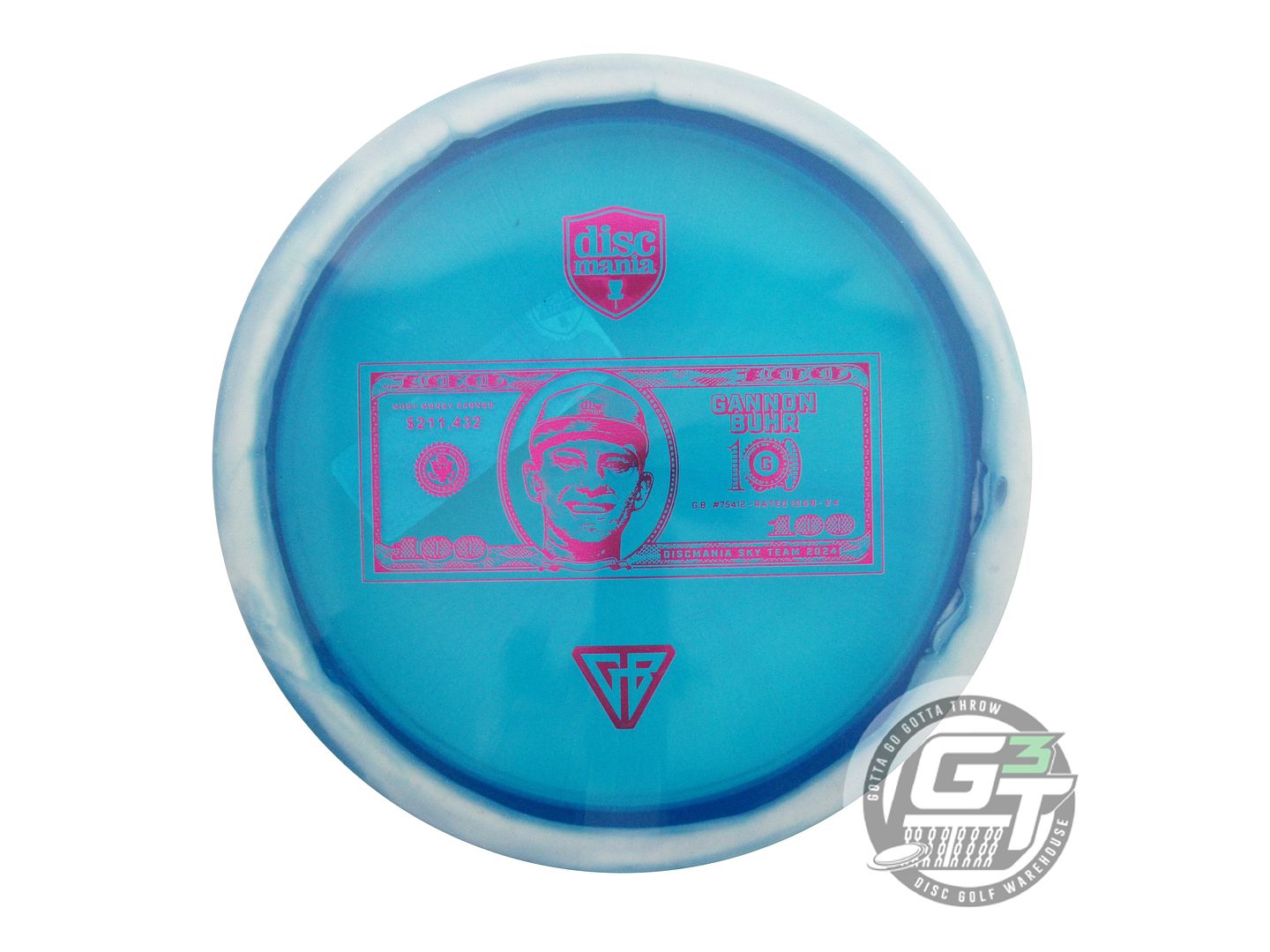 Discmania Limited Edition Ice Age Gannon Buhr 2024 Money Record Horizon Metal Flake C-Line FD3 Fairway Driver Golf Disc (Individually Listed)