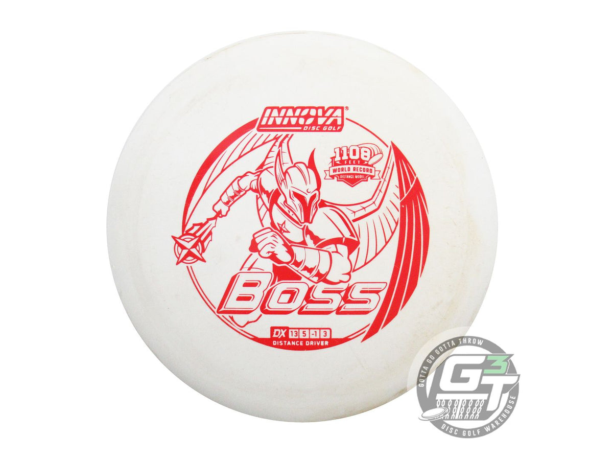 USED Innova DX Boss 175g White Red Stamp Distance Driver Golf Disc