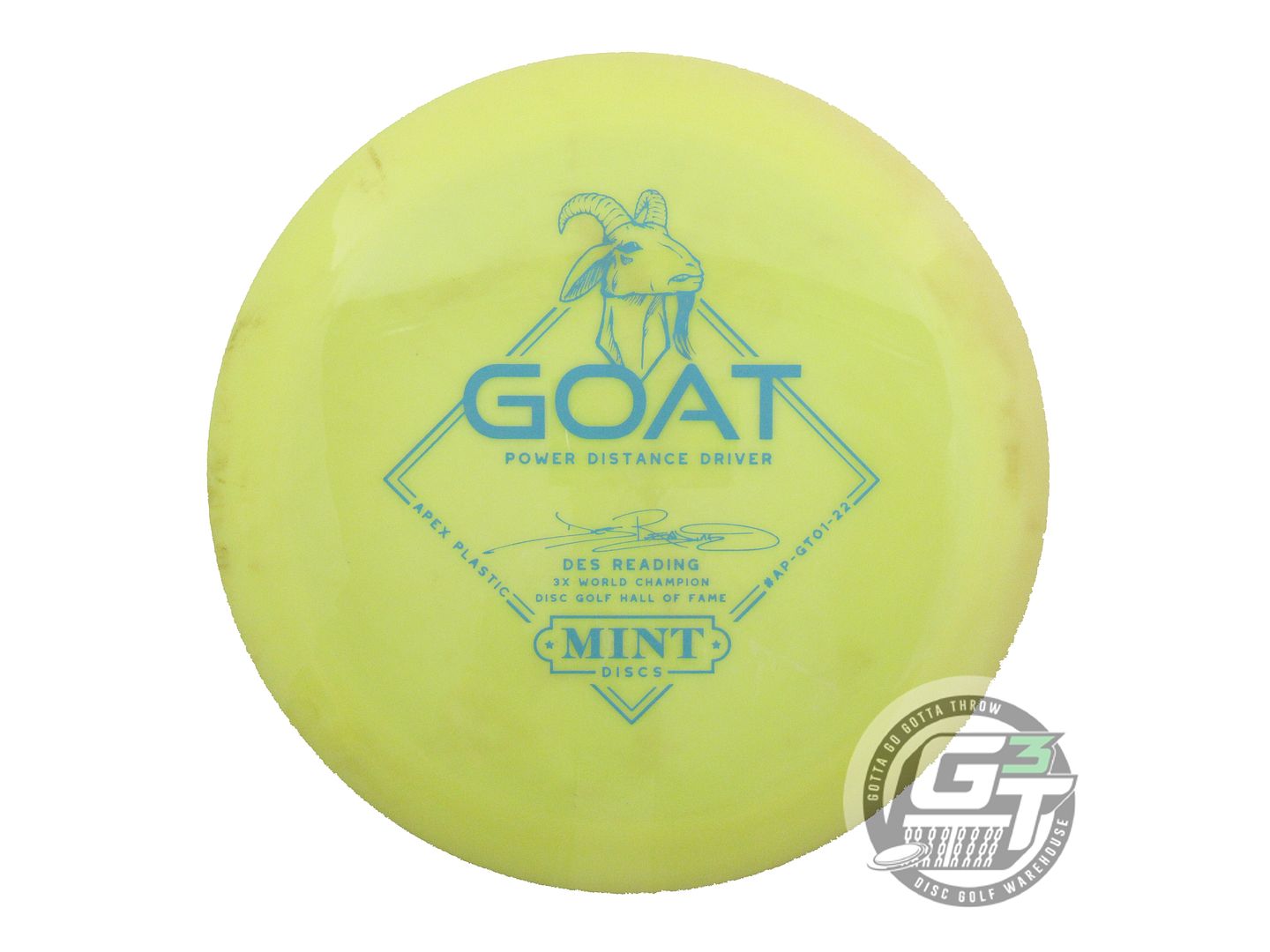 USED Mint Discs [READING] Apex Goat 173g Yellow Blue Stamp Driver Golf Disc