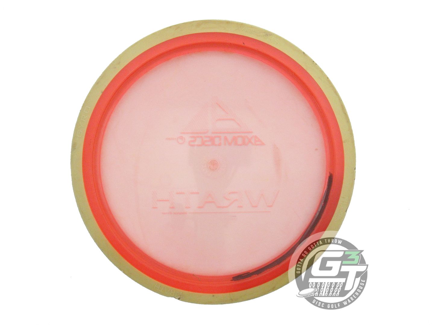 USED Axiom Discs Proton Wrath 166g Pink Tan Rim Distance Driver Golf Disc