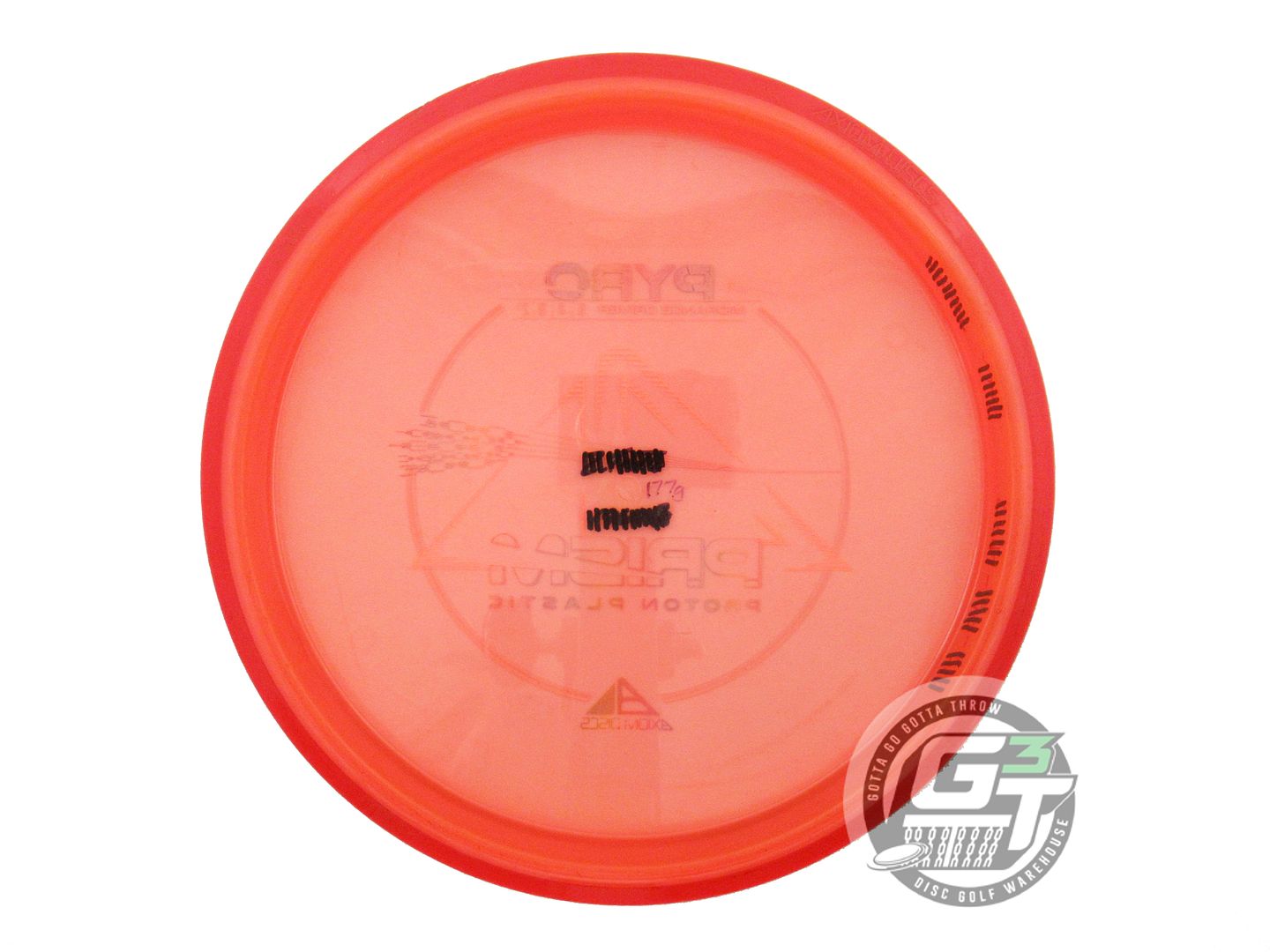 USED Axiom Discs Prism Proton Pyro 177g Orange Red Rim Midrange Golf Disc