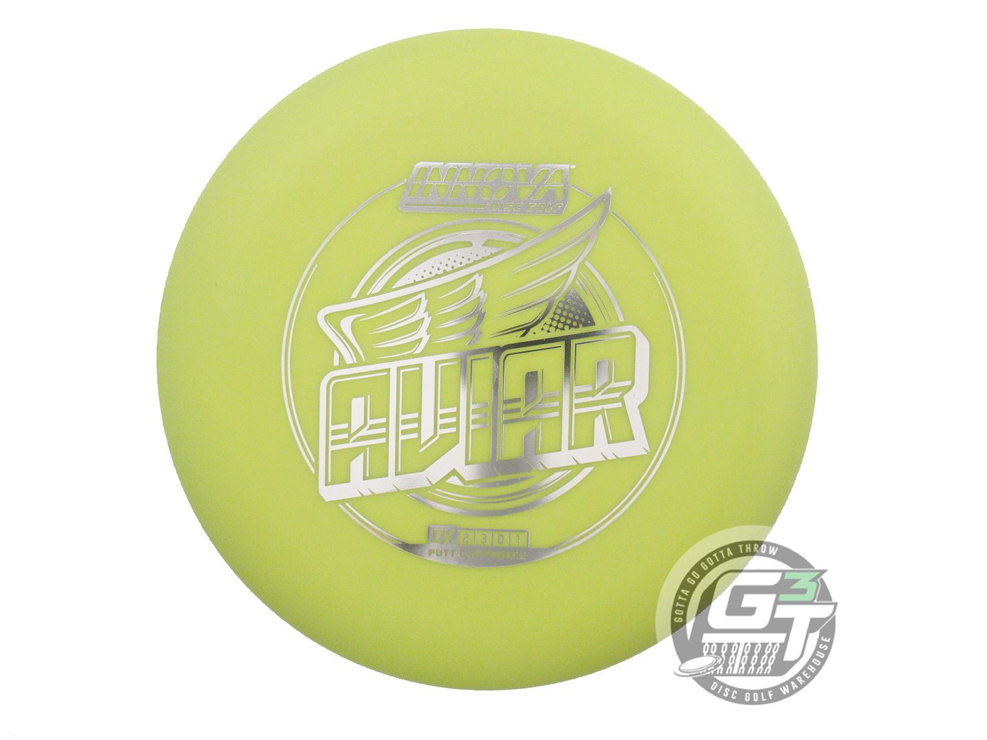 NOS Innova DX Aviar 167g Yellow Silver Foil Putter Golf Disc