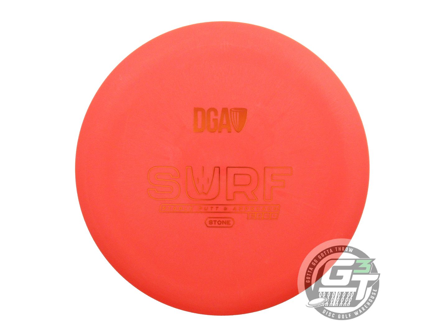 NOS DGA Stone Line Surf 175g Orange Copper Foil Midrange Golf Disc