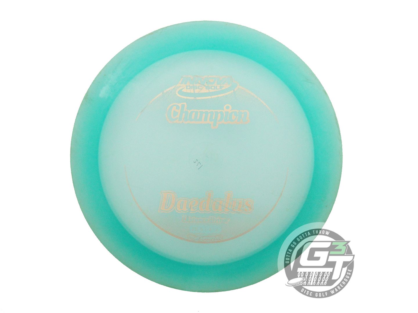 USED Innova Champion Daedalus 172g Seafoam Gold Stamp Distance Driver Golf Disc