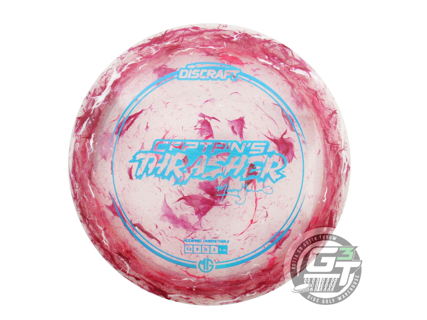 USED Discraft [GANNON] Jawbreaker Z Captains Thrasher 173g Blue Holo Driver Disc