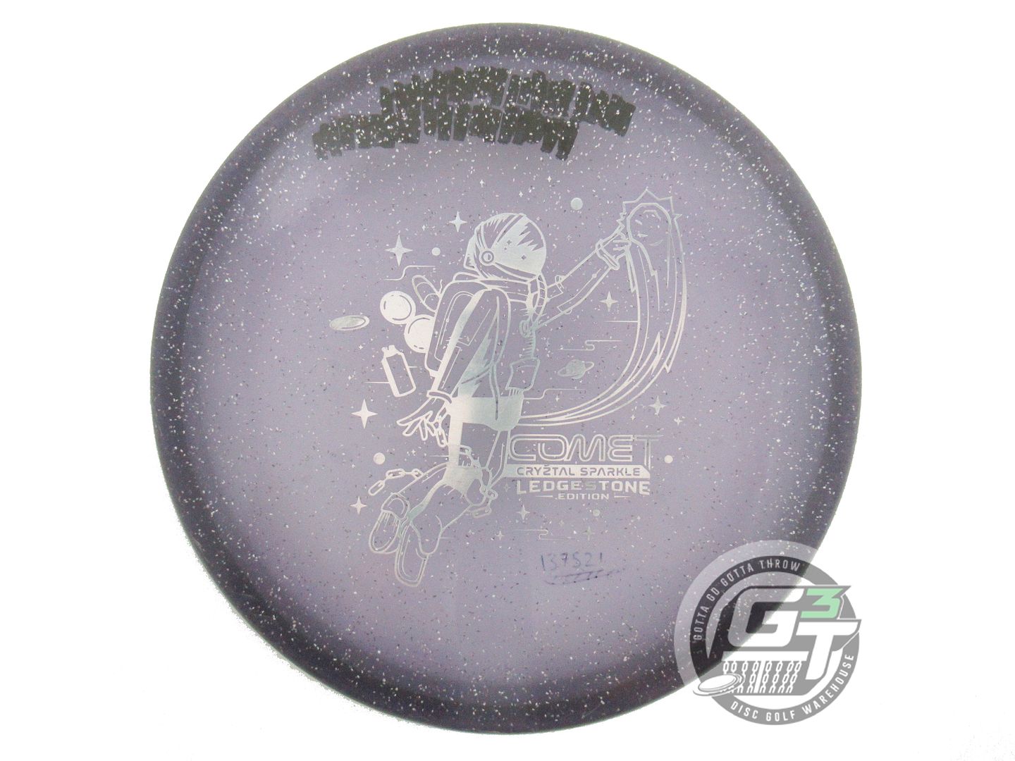 USED Discraft [LEDGESTONE] CryZtal Sparkle Comet 178g Purple Midrange Golf Disc